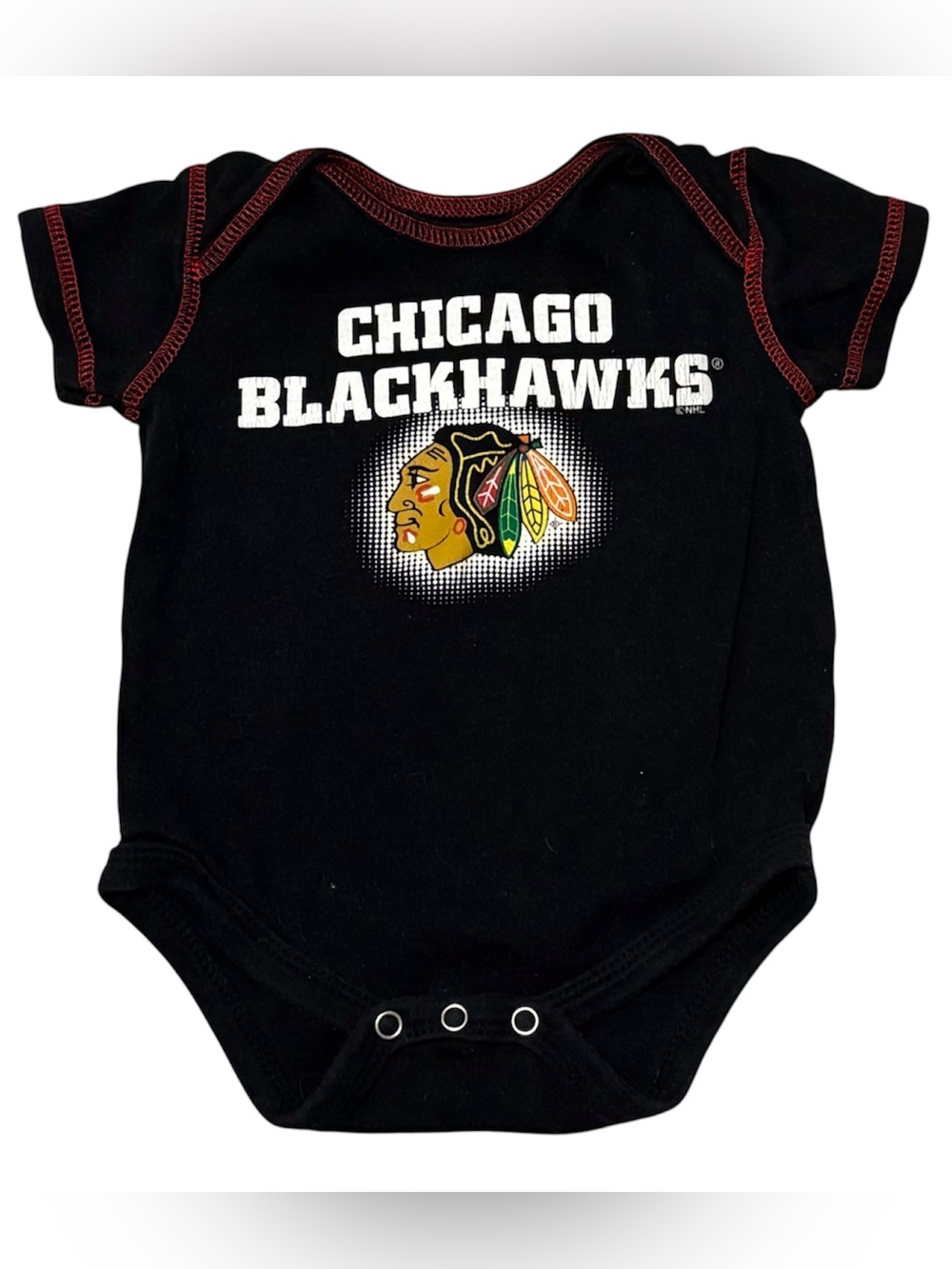 Chicago Blackhawks Baby Bodysuit 6-9M NHL Licensed Infant One Piece